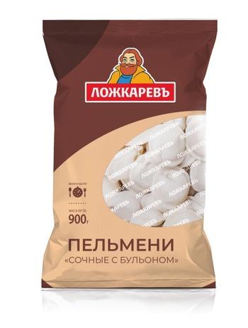 Пельмени Ложкаревъ Сочные с бульоном 900г, ООО Шельф