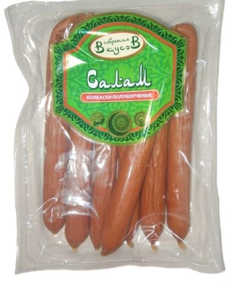 Колбаски из мяса птицы п/к Салам Халяль 370г